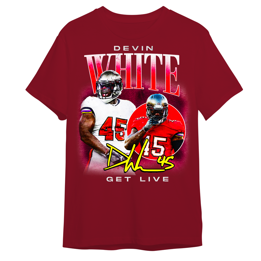 Signature Devin Get Live 45 Kids Shirt - Devin White Shop