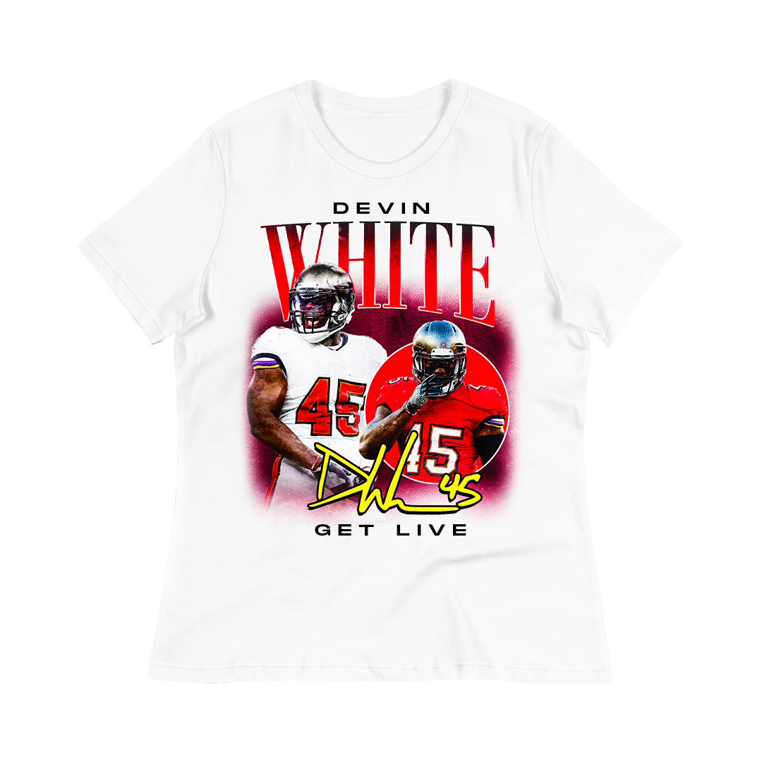 Devin White Tampa Bay Buccaneers Get Live 45 Player Graphic T-Shirt -  Charcoal